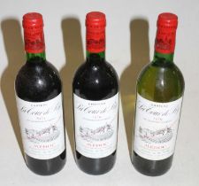Château La Tour de By, 1979, Medoc, four bottles; together with two bottles of white from the same
