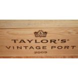 Taylor's vintage port, 2009, six bottles (OWC)