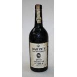 Warre's Tercentenary Vintage Port, 1970, one bottle