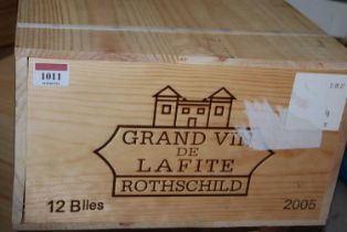 Château Lafite Rothschild, 2005, Pauillac, twelve bottles (OWC) Provenance; From one of the