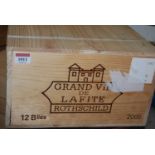 Château Lafite Rothschild, 2005, Pauillac, twelve bottles (OWC) Provenance; From one of the