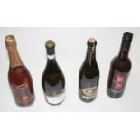 Assorted white wines to include GH Mumm & Cie NV Brut champagne, one bottle; Prosecco and other