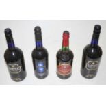 Harvey's Bristol Cream, seven bottles; together with Harvey's Club medium dry sherry, one bottle;