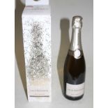Louis Roederer NV Brut champagne, one bottle in carton