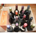 Assorted red wines to include Bouchard Pere et Fils 1982 Beaujolais, various table wines, three