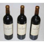 Château Talbot, 1989, Saint-Julien, one bottle; and Château Talbot, 1995, Saint-Julien, two