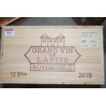 Château Lafite Rothschild, 2015, Pauillac, twelve bottles (OWC) Provenance; From one of the