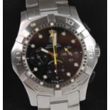 A gent's Tag Heuer Aquagraph calibre 60 automatic stainless steel bracelet diver's wristwatch, model