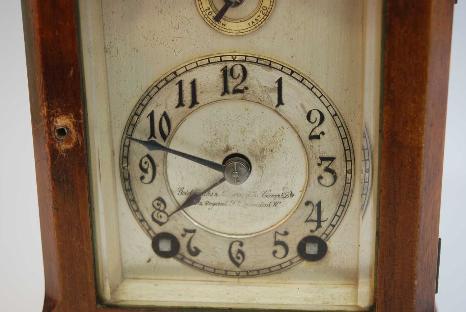 An Edwardian walnut cased four glass bracket clock by Winterhalder & Hoffmeier, signed to the - Bild 2 aus 8
