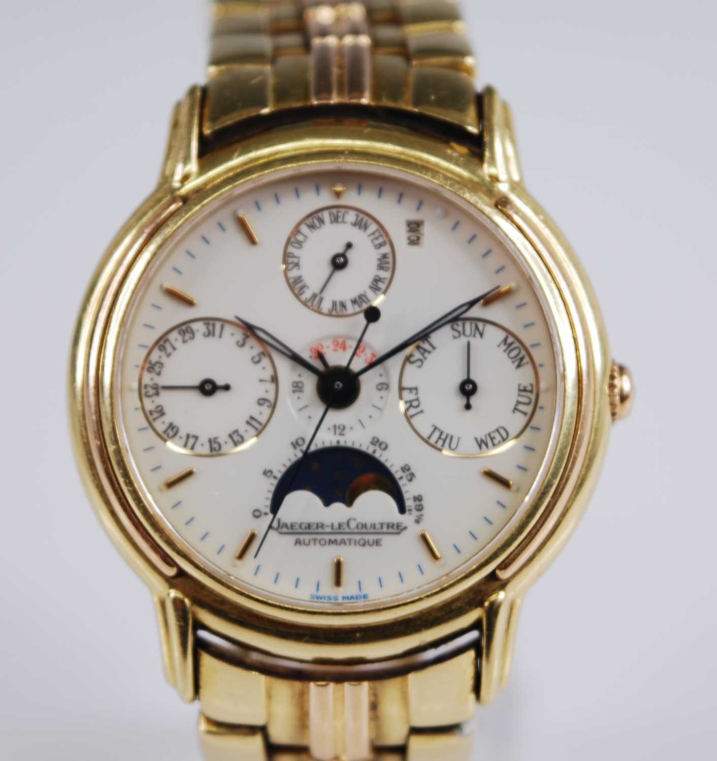 A gent's Jaeger LeCoultre 18ct gold cased Odysseus perpetual calendar watch, ref: 166.7.80, No. - Image 2 of 11