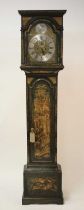 Thomas Reynolds of London - an 18th century chinoiserie blue lacquered longcase clock, having a