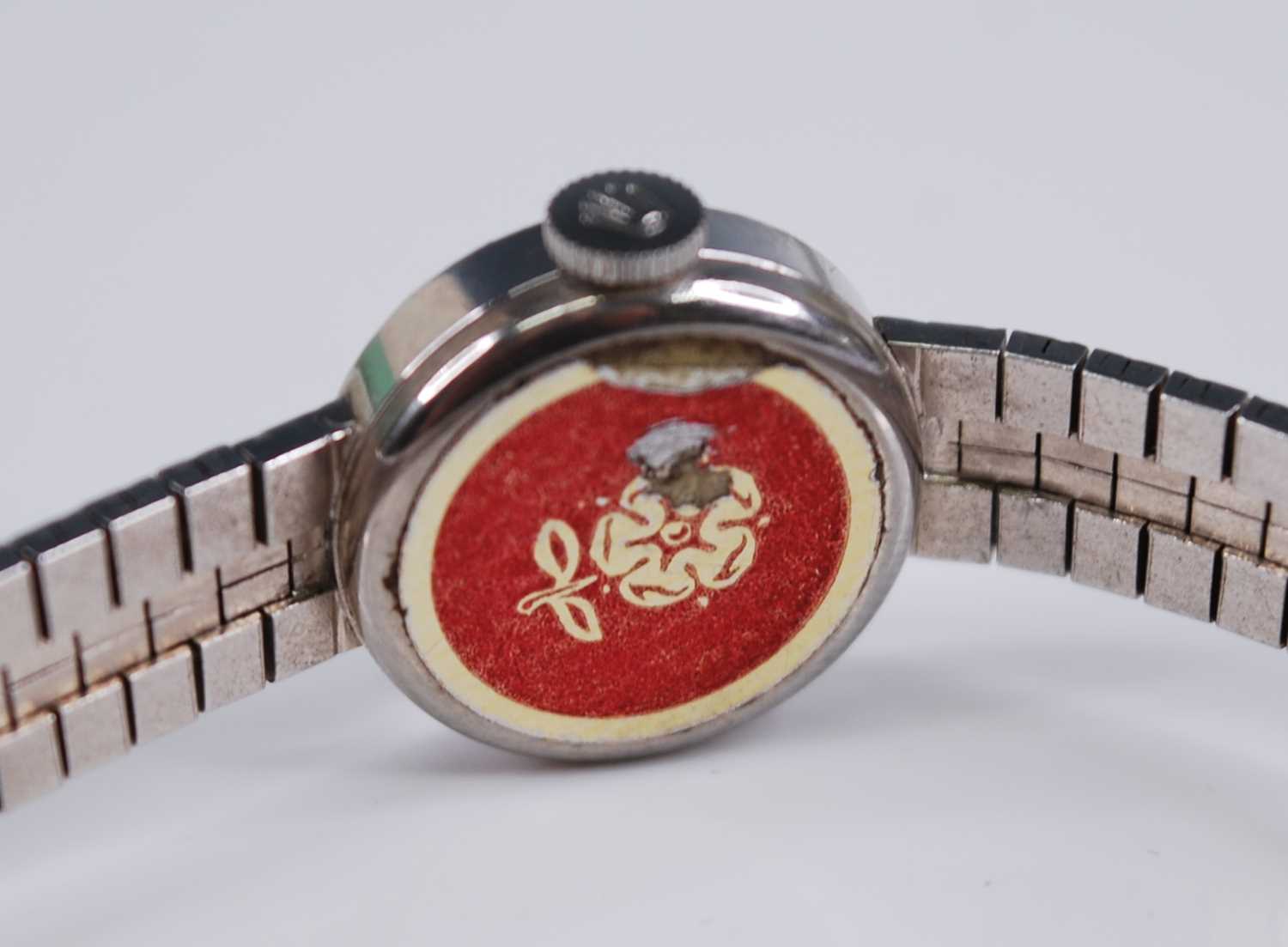 A lady's Tudor Royal 9ct gold bracelet watch, having a signed silvered dial with quarter Arabic - Image 4 of 5