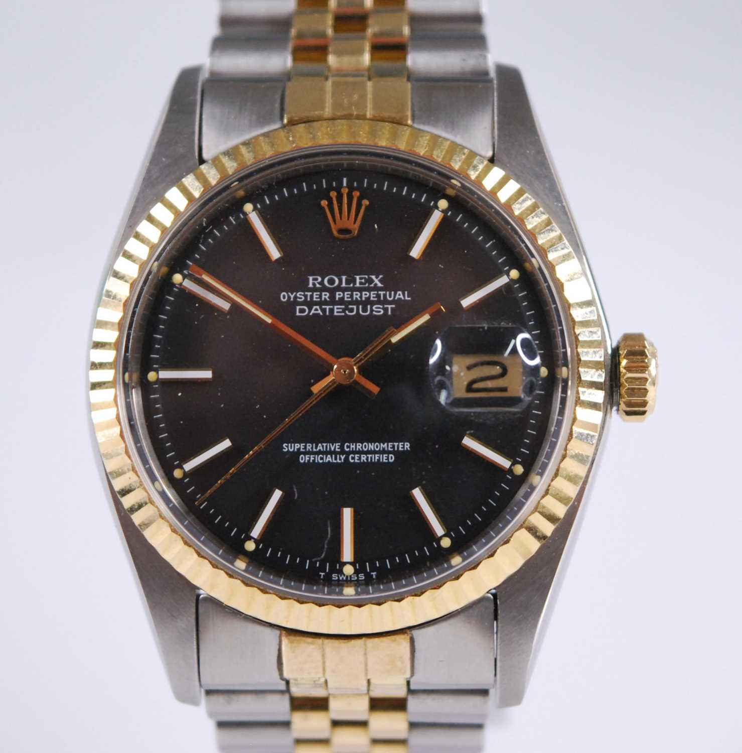 A gent's Rolex Oyster Perpetual Datejust 18ct gold and steel superlative chronometer officially - Image 2 of 9