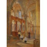 Andrew Brown Donaldson (1840-1919) - St Remy, Rheims, 1898, watercolour, 50 x 36cm