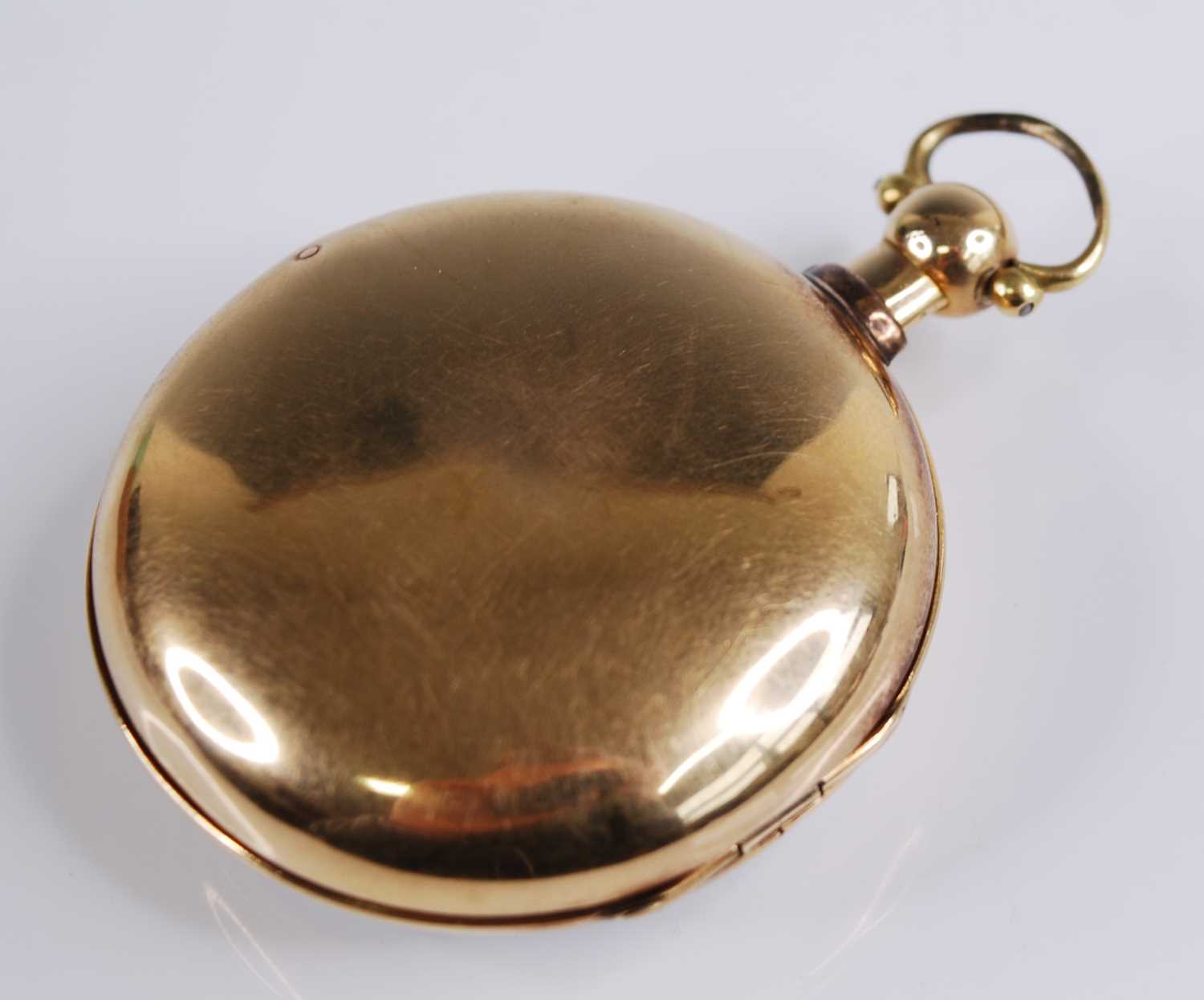 George Orpwood - an early Victorian gent's 18ct gold pair cased pocket watch, having a white - Image 2 of 4