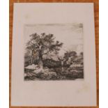 John Crome (1768-1821) - Deepham near Higham, etching, signed and dated 1813 to the plate upper