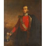 Mid 19th century English school - three-quarter length portrait of Sir Thomas Maryon Wilson, 8th