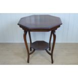 A late 19th / early 20th Century octagonal mahogany occasional / centre table, 69 cm x 72 cm