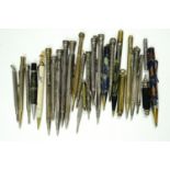 A large collection of propelling / slide pencils, Victorian and later