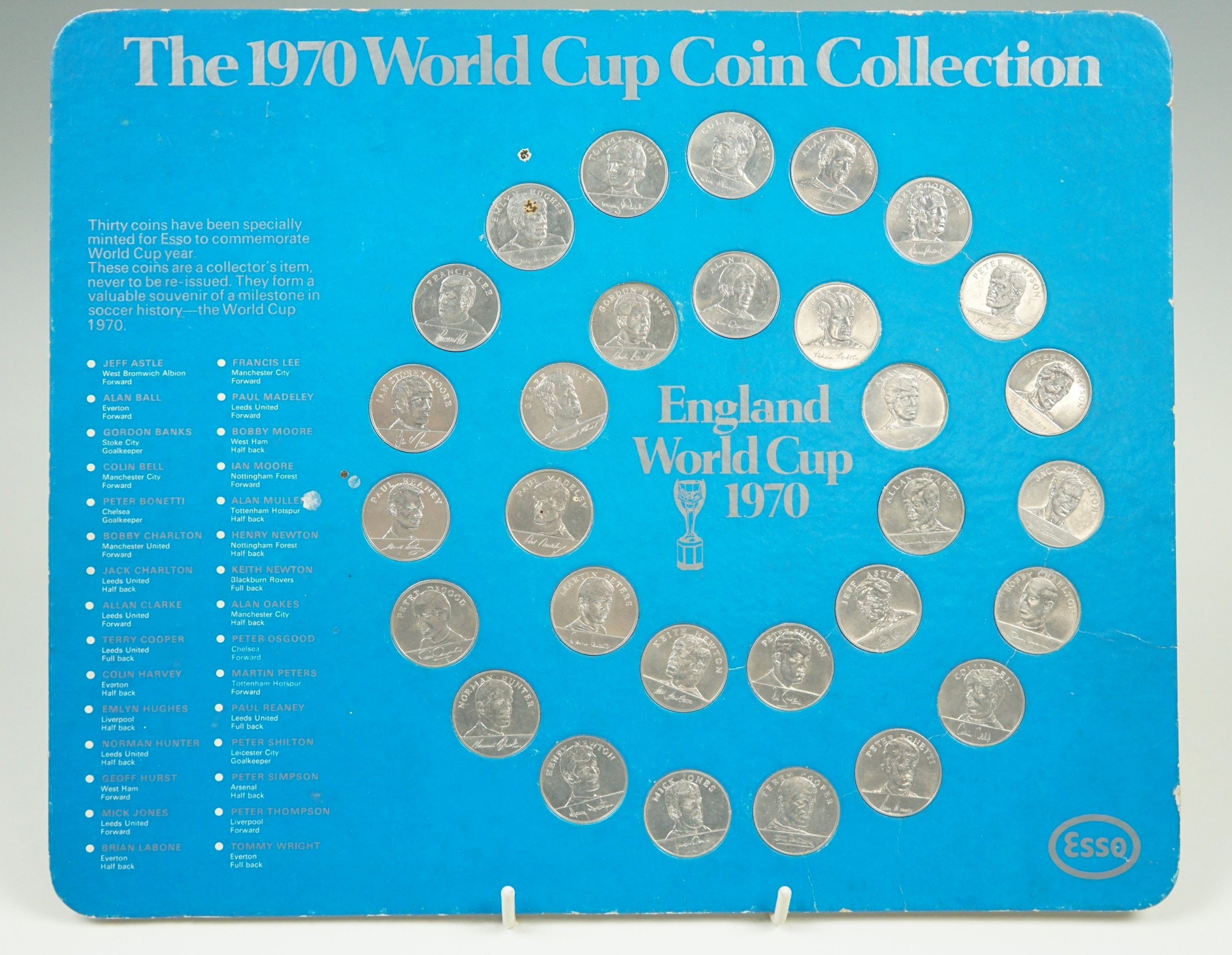 FA Cup centenary medals 1892 - 1992, "The 1970 World Cup coin collection", Typhoo football cards