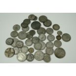 British silver coins, pre 1920 37 g, 1920-47 238 g