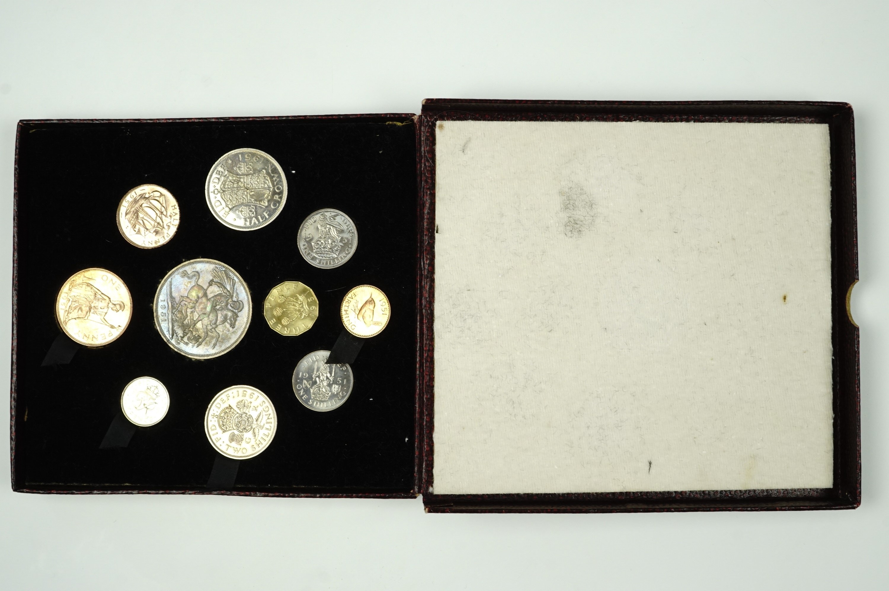 A cased Festival of Britain 1951 uncirculated coin set - Image 2 of 3
