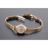 An early 1970s lady's 9 ct gold Enicar dress watch, 13.3 g excluding movement, (running when