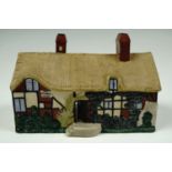 A late 19th / early 20th Century W.H. Goss model of Ann Hathaways cottage, 15 x 10.5 x 7 cm