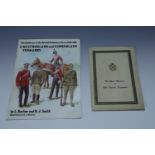 A Short History of the Border Regiment, Gale & Polden, 1944, together with "The Uniforms of the