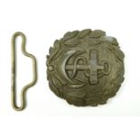 A German Third Reich Kriegsmarine officer's belt buckle by Friedrich Linden of Lüdenscheid