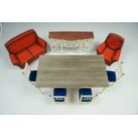 A large quantity of Sindy doll's house furniture together with dolls' clothes, household accessories