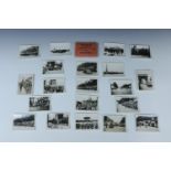A small period wallet of photographs entitled "Paris, Liberation, 1944, Armistice", 7 cm x 10 cm