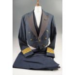 A post-War RAF Group Captain's mess dress and greatcoat