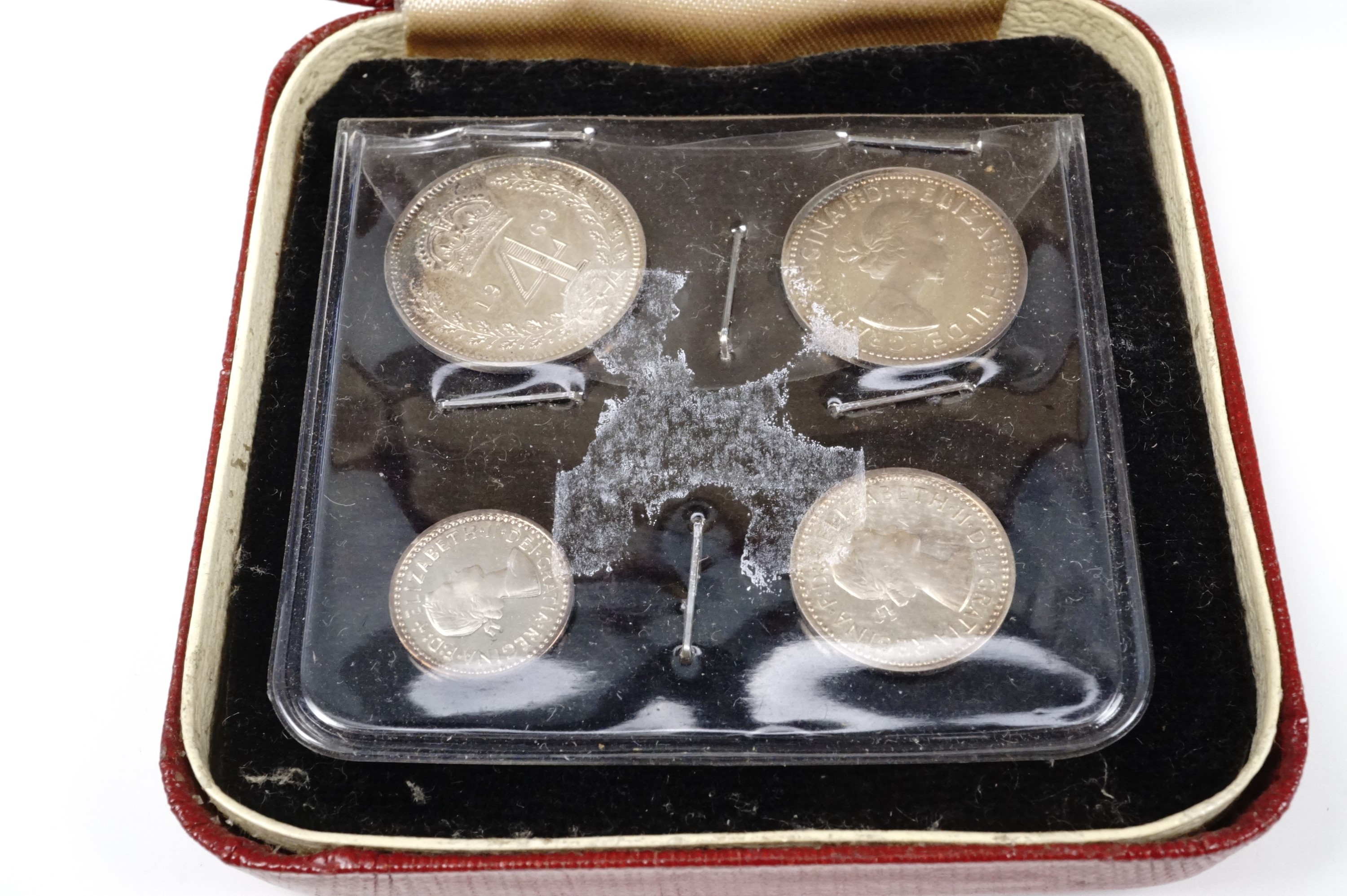 A cased Maundy coin set, Selby Abbey, 1969.