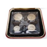 A cased Maundy coin set, Selby Abbey, 1969.