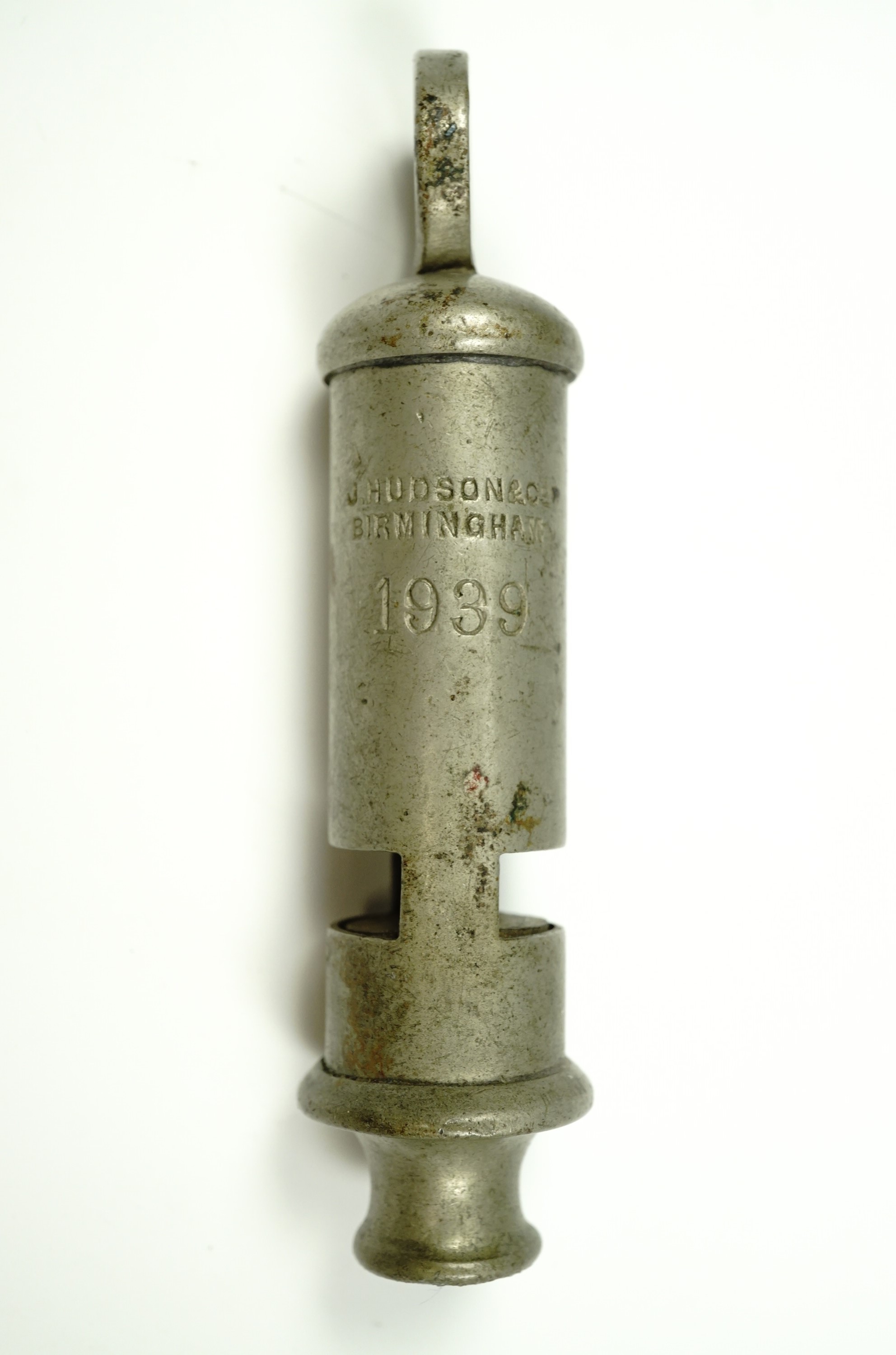 A 1939 British army issue Beaufort type whistle by Hudson & Co