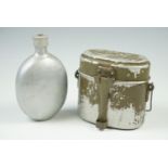 A German Third Reich Wehrmacht water bottle and mess tins