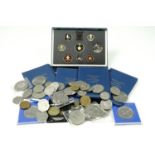 A 1994 UK proof coin collection, commemorative 50 pence and sundry other coins
