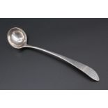 A 19th Century Scottish provincial silver Celtic pointed condiment spoon, attributed to Alexander