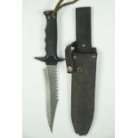 A "The Last Fighter" cast alloy gripped sporting knife, 35 cm