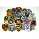 33 American police cloth badges