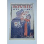 Bovril War Diary, being a printed promotional booklet diary of the Great War, 21 cm x 14 cm