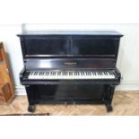 An iron-framed overstrung piano by Shipman and Shipman of London, in ebonised case, circa 1900