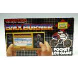 A boxed vintage 1984 Grandstand BMX Burner hand held video game