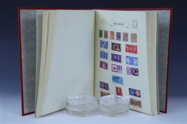 A Stamford album of 20th Century GB and world stamps including a quantity of pre and post decimal GB - Image 6 of 9