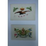 Great War Royal Flying Corps and Royal Naval Air Service silk postcards