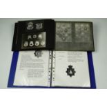 Two albums of police interest, comprising a private study of British police badges and their
