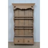 A Victorian style pine hanging spice rack, 72 x 39 x 10 cm