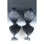 Four professional jewellery display mannequins, 41 cm