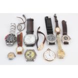 Sundry watches, circa 1950s to contemporary, including a 1950s Smith's Empire wristwatch, Sekonda,